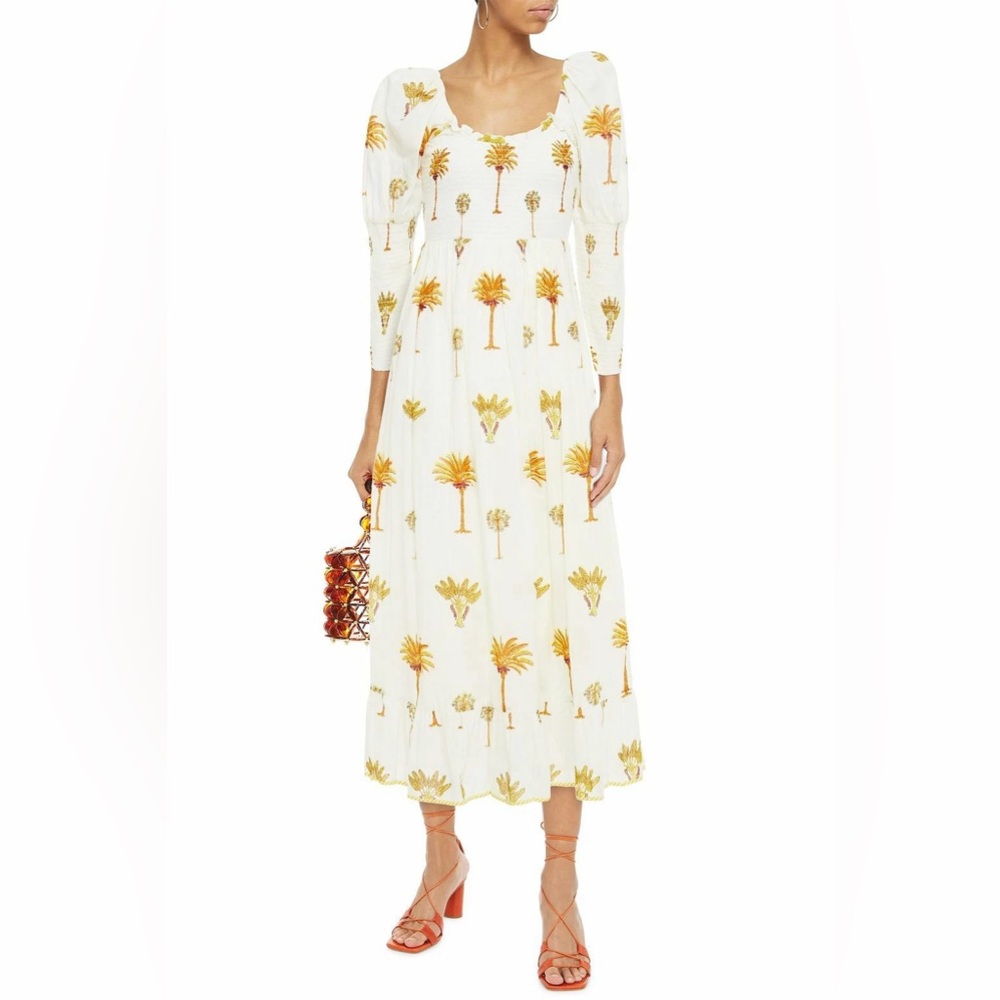 ANTIK BATIK
Palmy Printed Cotton mousseline Midi Dress